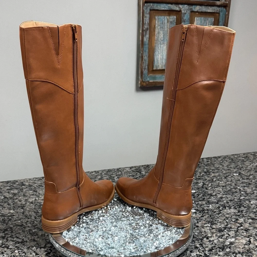 Giani Bernini leather Sandraa bohemian knee high riding  Boots NWT 6.5